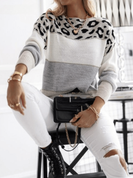 Olivia™ - Leopard Print Sweater